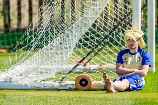 Bläddra bland fler bilder av Football, FIFA World Cup Qualifier, Sweden, Training