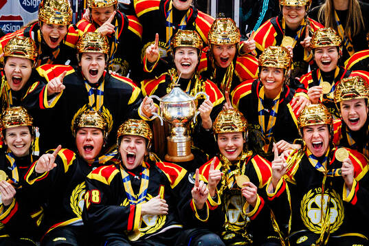 Brynäs spelare jublar
