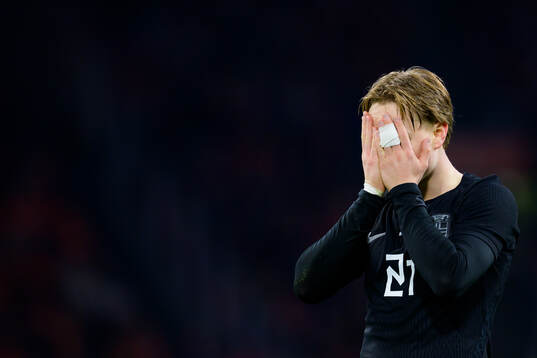 Andreas Schjelderup of Norway celebrates