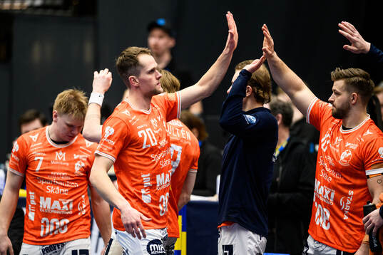 IFK Kristianstads Emil Frend Öfors jublar