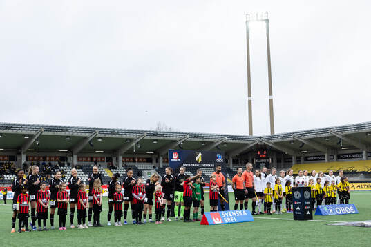 Spelarna på line up