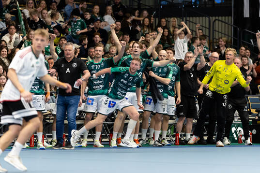 Varbergs spelare jublar