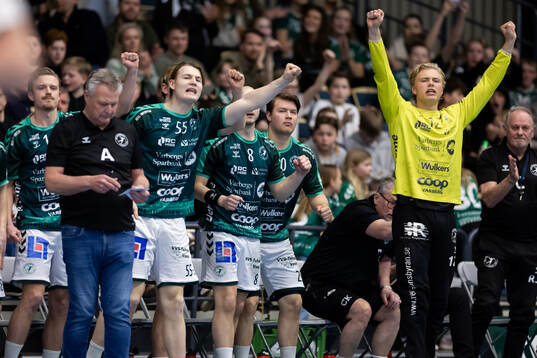Varbergs spelare jublar