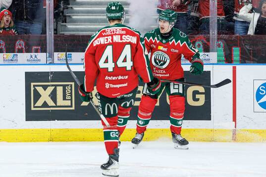 Frölundas Tom Nilsson jublar