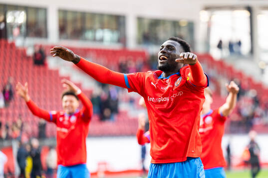 Helsingborgs Demba N'Diaye jublar