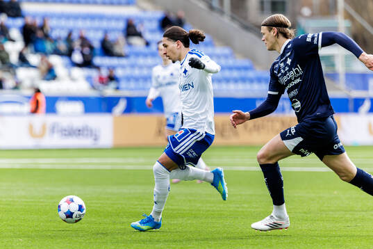IFK Norrköpings Elias Jemal och Värnamos Hugo Andersson