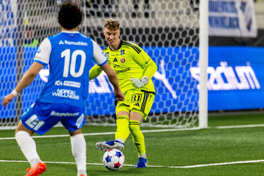 Sandvikens IFs målvakt Otto Lindell