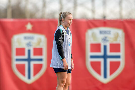 Thea Bjelde of the Norwegian women's national football team