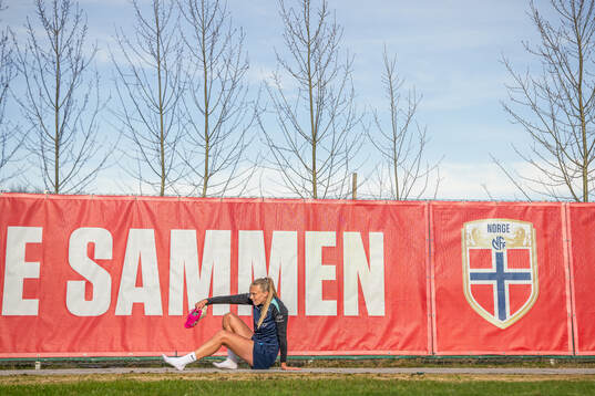 Synne Sofie Kinden Jensen of the Norwegian women's national