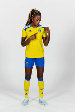 Evelyn Ijeh of the Swedish women's national football team