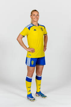 Amanda Nilden of the Swedish women's national football team