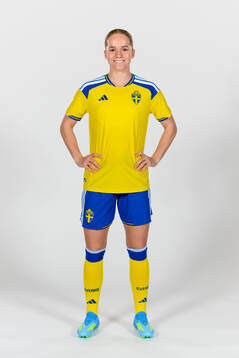 Hanna Lundkvist of the Swedish women's national football