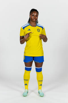Monica Jusu Bah of the Swedish women's national football