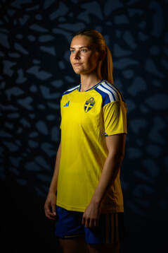 Amanda Nilden of the Swedish women's national football team