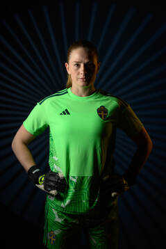 Goalkeeper Tove Enblom of the Swedish women's national