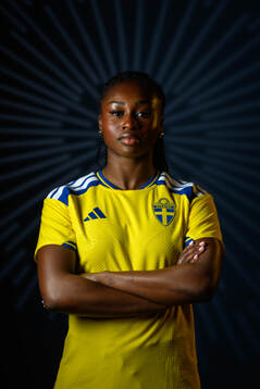 Monica Jusu Bah of the Swedish women's national football
