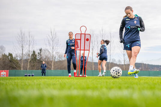 Guro Reiten of the Norwegian women's national football team