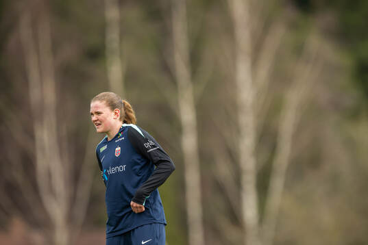 Signe Gaupset of the Norwegian women's national football