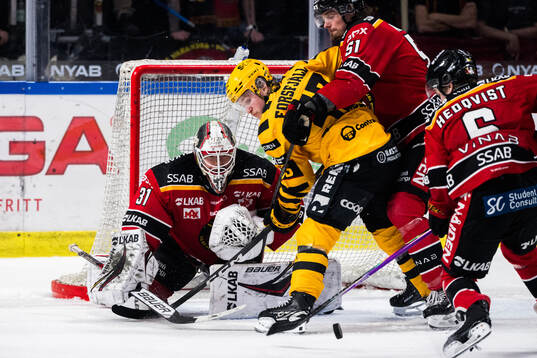 Luleås målvakt Matteus Ward och Skellefteås Zeb