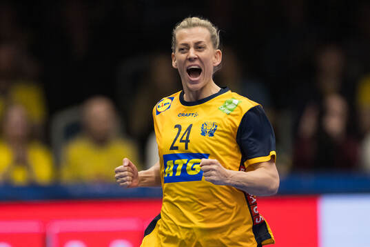 Nathalie Hagman of Sweden celebrates