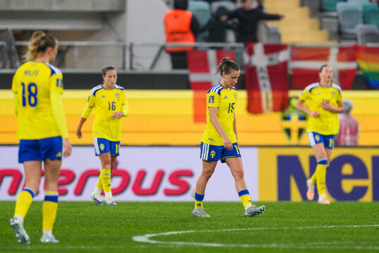 Julia Zigiotti Olme of Sweden looks dejected