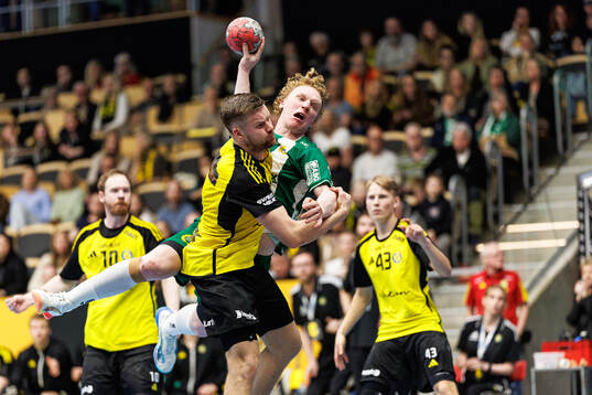 Hammarbys Gustav Davidsson och Sävehofs Birgir Steinn