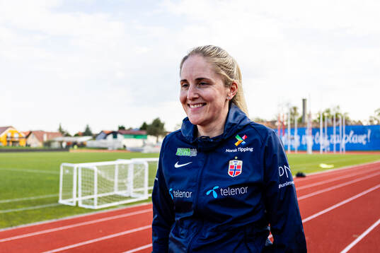 Head coach Gemma Grainger of the Norwegian women’s