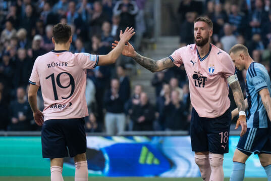 Malmö FFs Colin Rösler och Pontus Jansson
