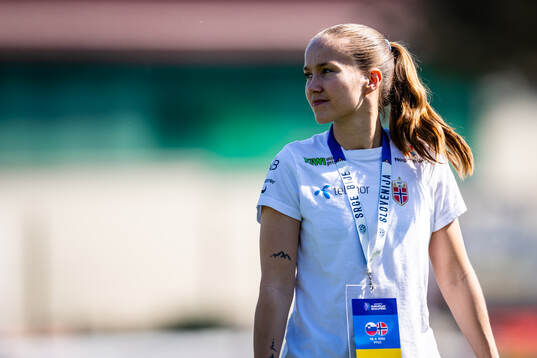 Guro Reiten of Norway arrives
