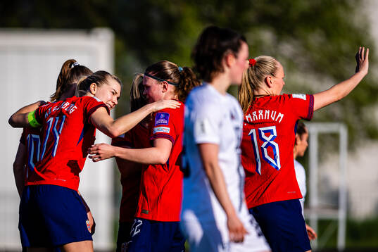 Ada Hegerberg of Norway celebrates
