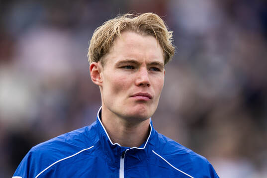 IFK Göteborgs Max Fenger vid line-up