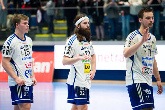 Ystad IFs Hugo Lundberg, Julius Lindskog Andersson och Lowe
