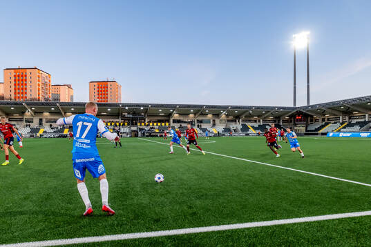 under fotbollsmatchen i Superettan mellan Oddevold och