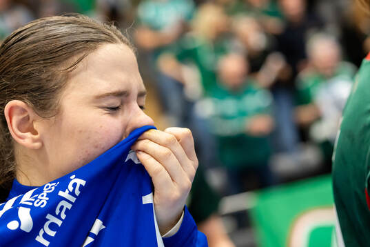 OV Helsingborgs målvakt Johanna Hornesjö Brejding jublar