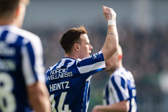 IFK Göteborgs Tobias Heintz reagerar