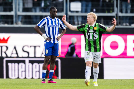 IFK Göteborgs Rockson Yeboah deppar