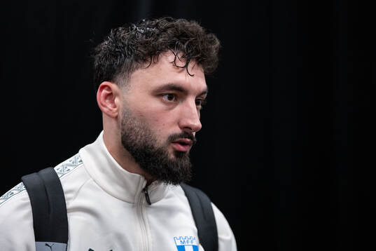 Malmö FFs Sead Haksabanovic i mixade zonen