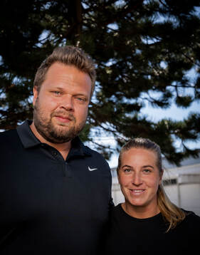 Diskuskastaren Daniel Ståhl och kulstötaren Fanny Roos