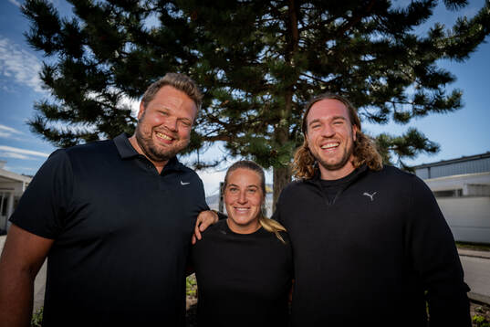 Diskuskastaren Daniel Ståhl och kulstötarna Fanny Roos