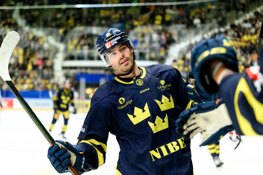 Axel Andersson of Sweden celebrates