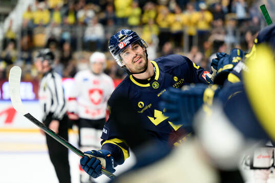 Axel Andersson of Sweden celebrates