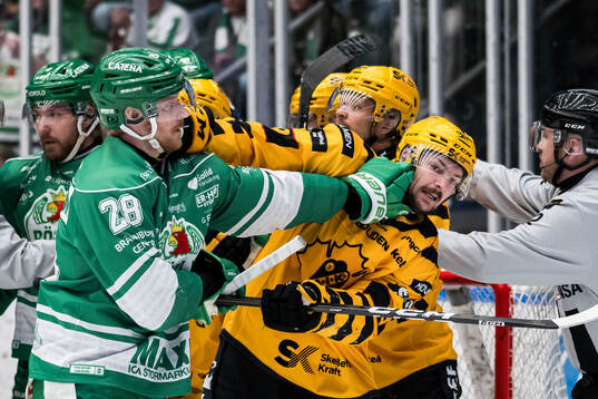 Rögles Anton Bengtsson och Skellefteås Oliver Okuliar