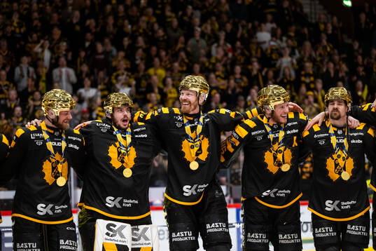 Skellefteås målvakt Strauss Mann, Lars Bryggman och