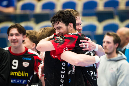 HK Malmös Nikola Roganovic och Christoffer Brännberger