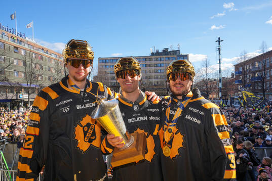 Skellefteås målvakt Linus Söderström , Oscar Lindberg