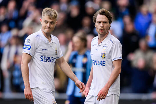 IFK Göteborgs David Kruse och Filip Ottosson deppar