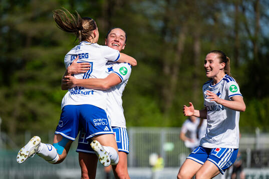 IFK Norrköpings Agnes Ekberg jublar
