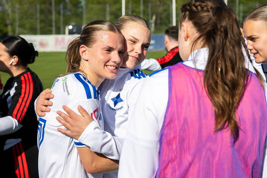IFK Norrköpings Agnes Ekberg jublar
