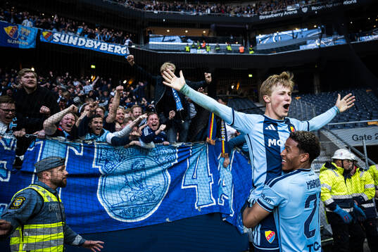 Djurgårdens Bo Hegland jublar
