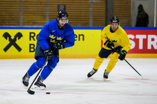 Linus Karlsson and Erik Brännström of Sweden at a